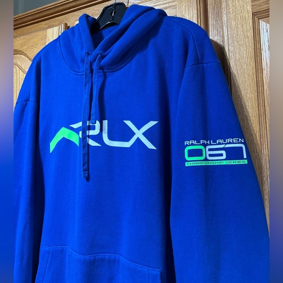 Polo Ralph Lauren Perfomance RLX Blue Hoodie Sweatshirt Men’s XXL - Picture 3 of 7